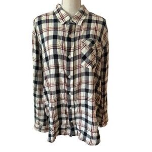 Columbia Plaid Flannel Button Down Shirt Men's‎ Size XL